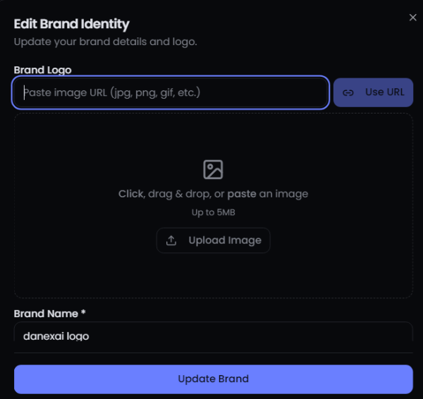 Step 1: Set up brand identity in AI brand assets